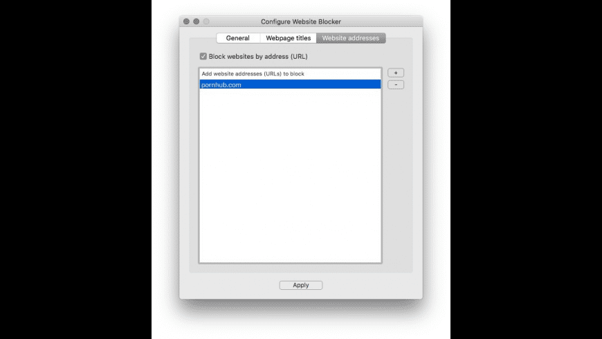Website Blocker Mac App